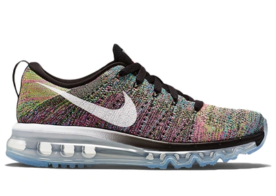 Pre-owned Nike Flyknit Air Max Muti-color Pink Pow Chlorine Blue (women's) In Black/pink Pow/chlorine Blue