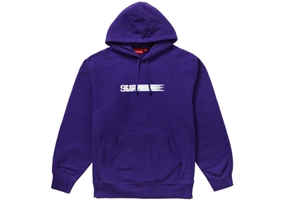 Pre-owned Supreme Motion Logo Hooded Sweatshirt (ss20) Purple