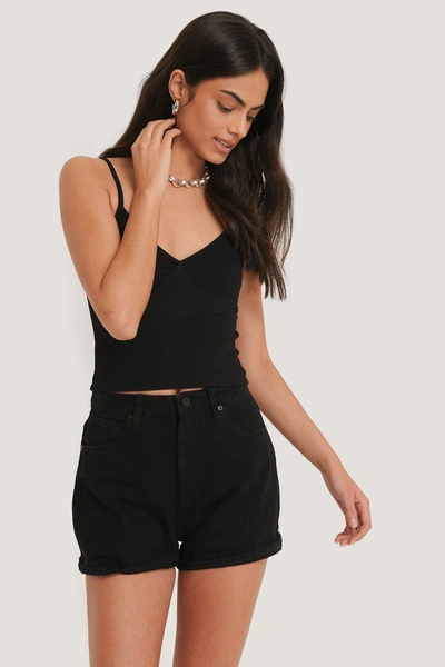 Abrand A High Relaxed Short - Black In Overdyed Black