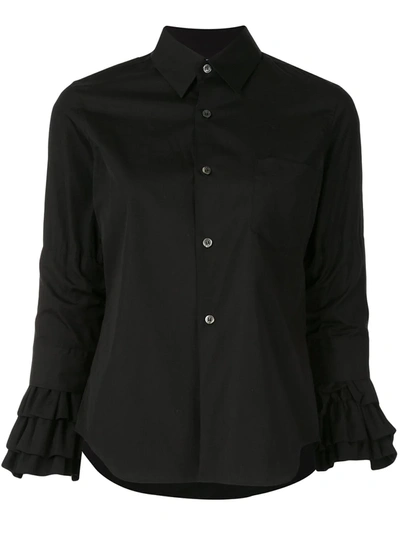 Comme Des Garçons Comme Des Garçons Ruffled-cuff Shirt In Black