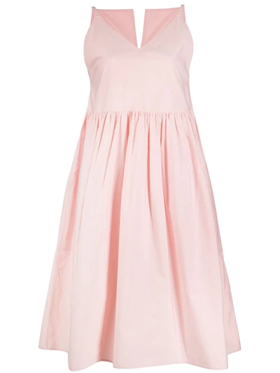 Sofie D'hoore Dumble Cotton Midi Dress In Pink