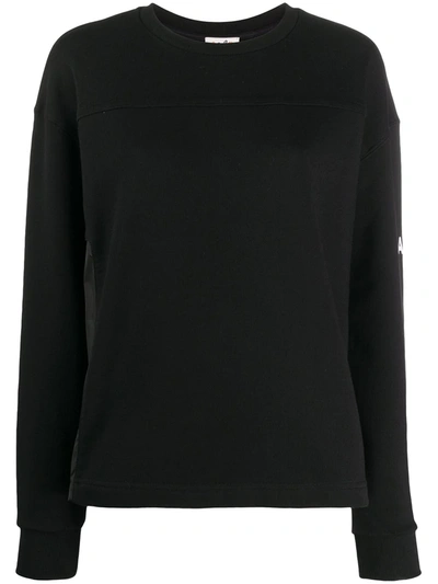 Alberto Biani Nylon-panelled Pullover Jumper In Black