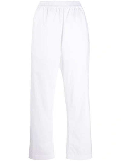 Alberto Biani Straight-leg Track Pants In White