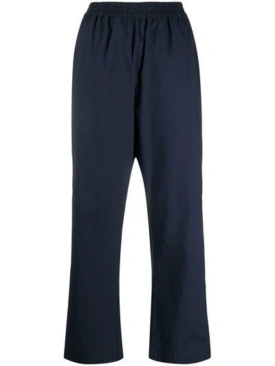 Alberto Biani Straight-leg Track Pants In Blue