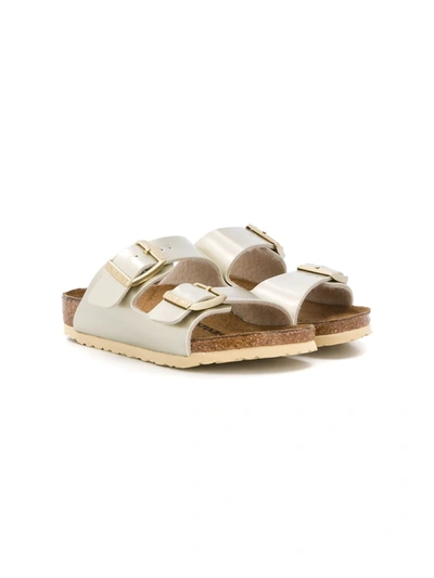 Birkenstock Teen Arizona Buckled Sandals In Gold