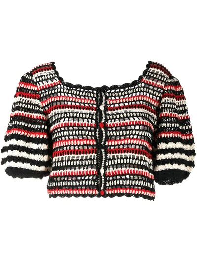 Ulla Johnson Knit Cropped Cardigan In Black