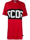 Gcds Logo Print T-shirt In Red