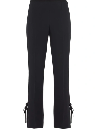 Prada Tie Side Trousers In Black