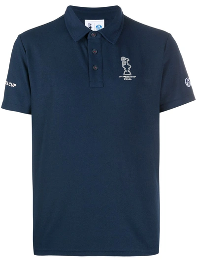 Prada X 36th America's Cup Presented By  Valencia Polo Shirt In Blue