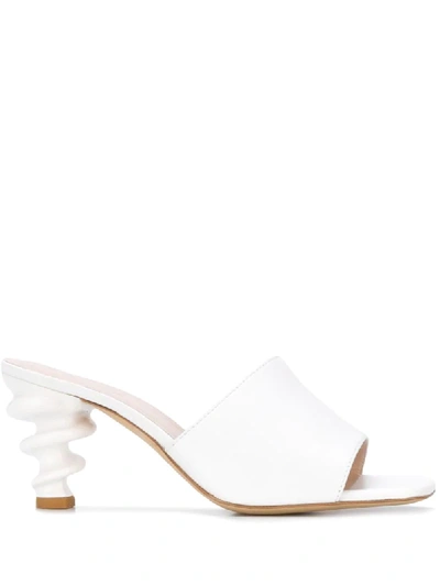 Kalda Nima Sandals In White Leather