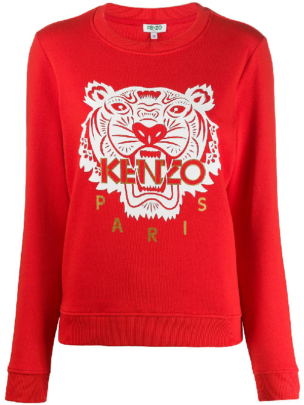 red kenzo sweatshirt