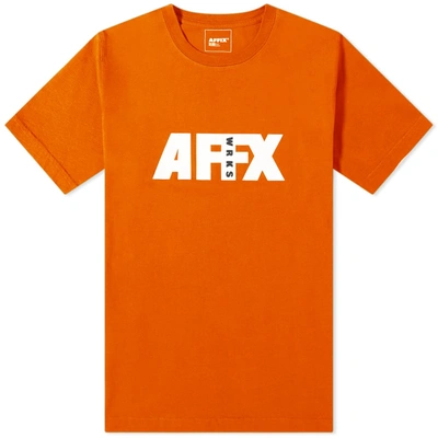 Affix Workwear Logo Graphic Tee In Orange