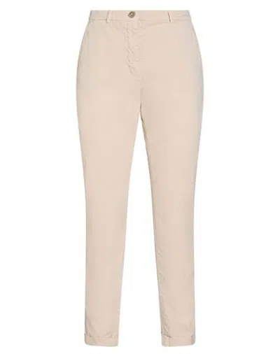 19.70 Nineteen Seventy Woman Pants Ivory Size 10 Cotton, Elastane In Neutral