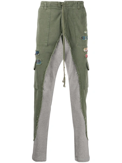 Greg Lauren Slim-fit Lounge Trousers In Green