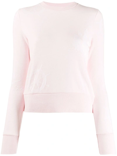 Thom Browne Nautical Print Sweatshirt In Pink