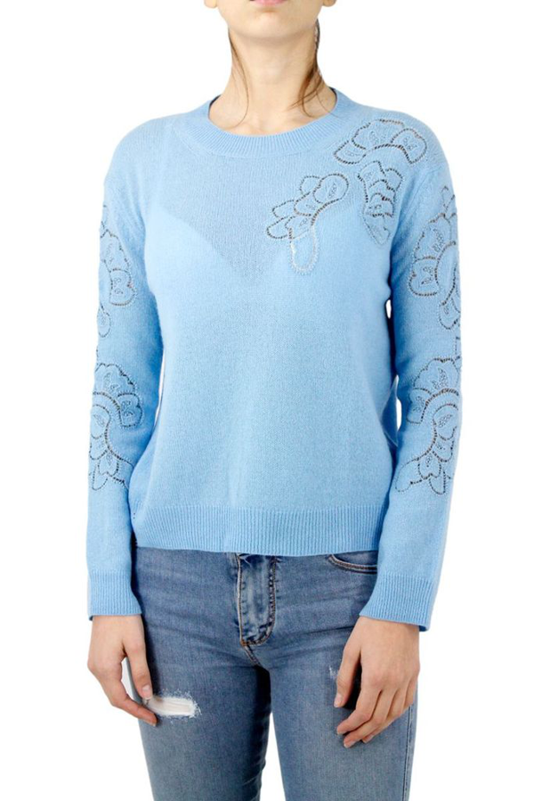 Ermanno Scervino Women's Light Blue Cashmere Sweater | ModeSens
