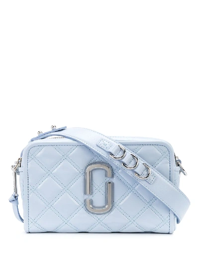 Marc Jacobs Leather Softshot Quilted Cross-body Bag In Blue
