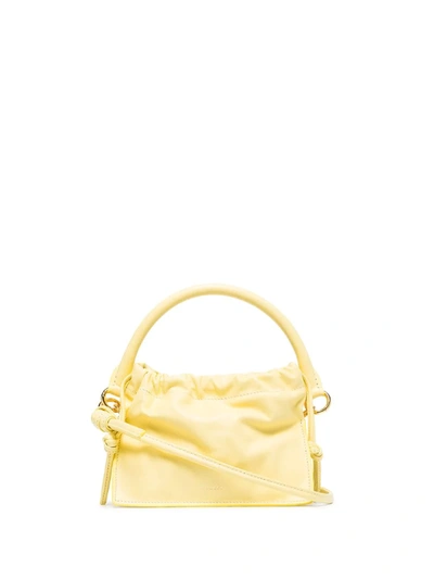 Yuzefi Bom Mini Leather Shoulder Bag In Yellow