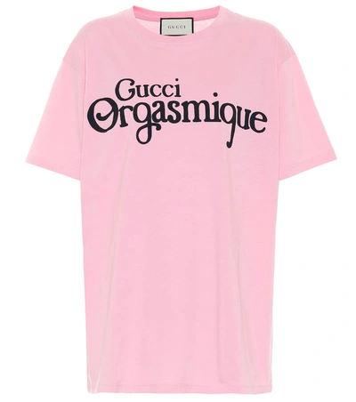 Gucci Orgasmique Cotton T-shirt In Pink