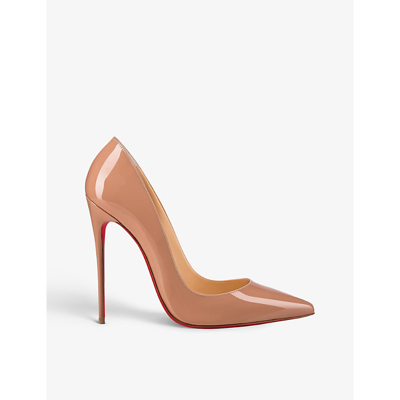 Christian Louboutin So Kate Patent Pointed-toe Red Sole Pump In Pink