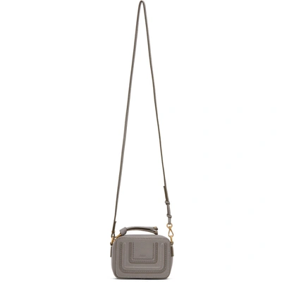 Chloé Chloe Grey Mini Marcie Shoulder Bag In 053 Cash Gr