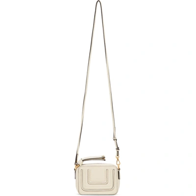 Chloé Chloe White Mini Marcie Shoulder Bag