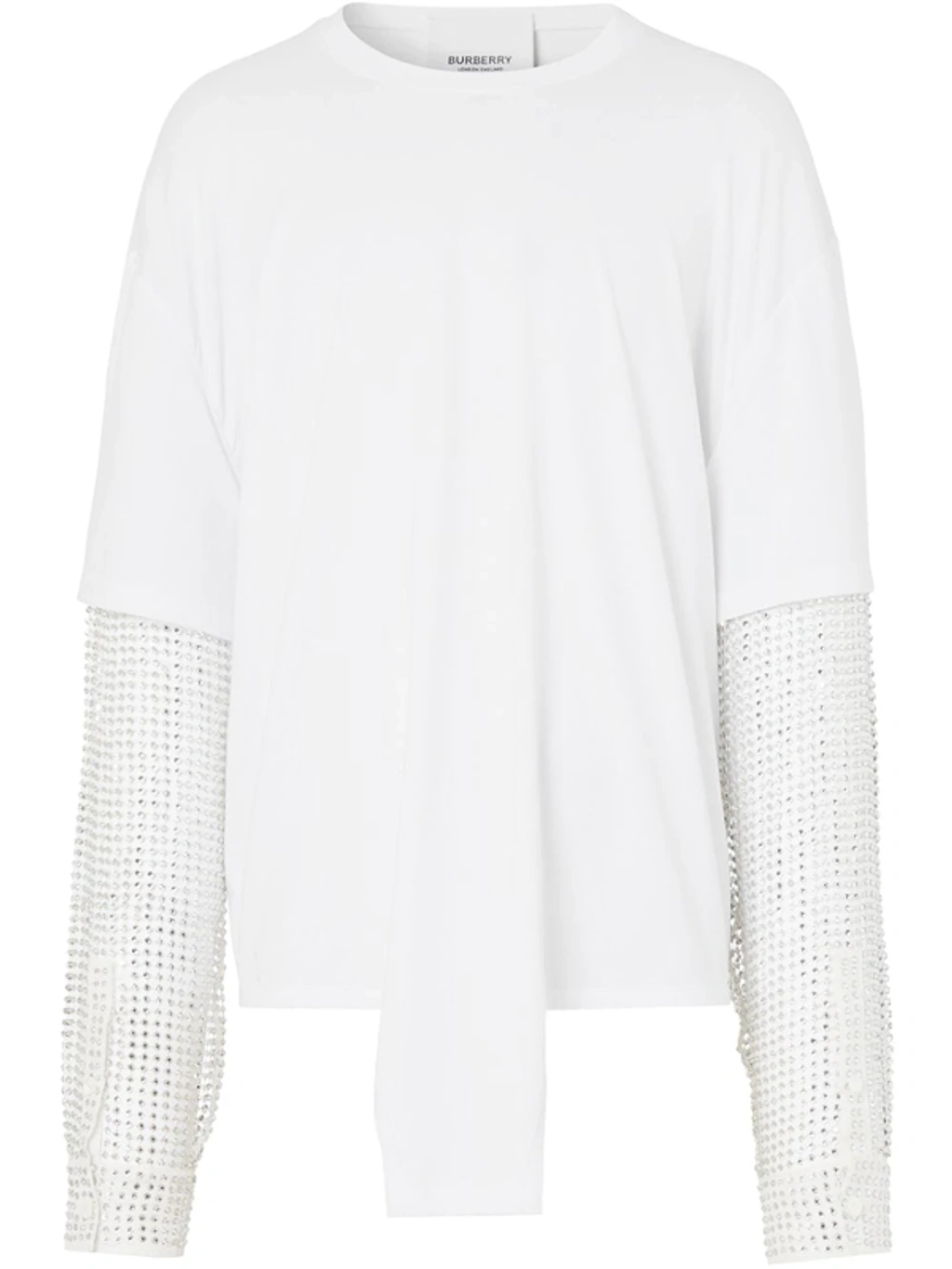 Tシャツ・カットソー BURBERRY Cream Terry Fabric Oversize T-Shirt Burberry Cream Terry Fabric Oversize T Shirt | Balardi
