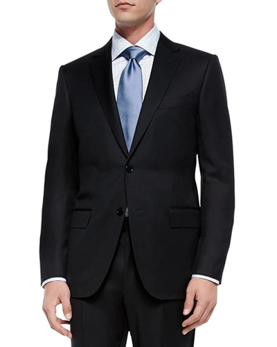 Ermenegildo Zegna Solid Two-piece Suit, Black