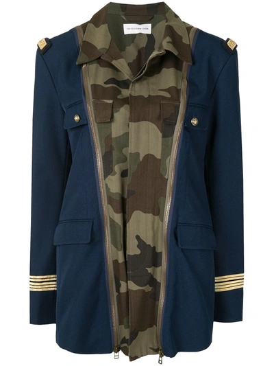 Faith Connexion Military Detail Jacket In Blue