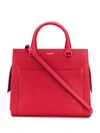 Saint Laurent East Side Tote Bag In Red