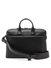 Troubadour Adventure Pathfinder Slim Leather-trim Briefcase In Black