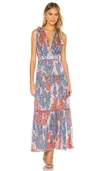 Sabina Musayev Helena Dress In Blue Bloom