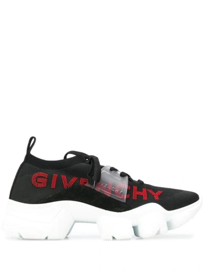 Givenchy Jaw Mesh Low Top Trainers In Noir Rouge
