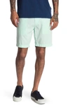 Faherty Cloud Cotton Harbor Flat Front Shorts In Sea Foam