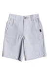 Quiksilver Kids' Union Heather Amphibian Hybrid Shorts In Sleet