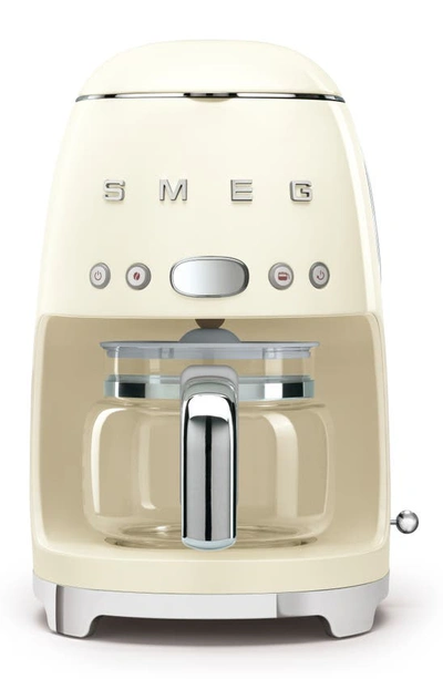 Smeg '50s Retro Style 10-cup Drip Coffeemaker In Cream
