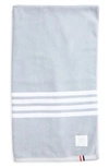 Thom Browne 4-bar Large Cotton Towel In Med Grey