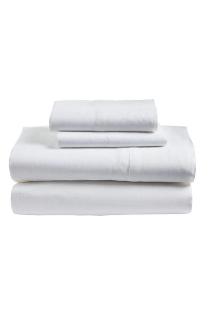 Pom Pom At Home Linen Sheet Set In White