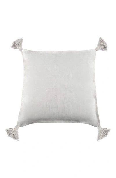 Pom Pom At Home Montauk Tassel Accent Pillow In White