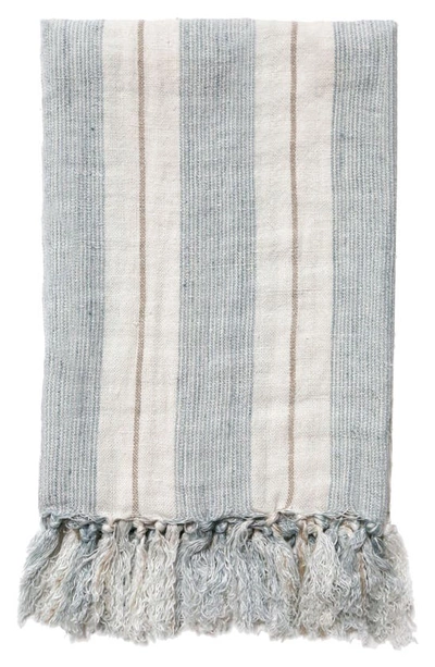 Pom Pom At Home Laguna Throw Blanket In Blue