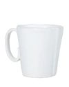 Vietri Lastra Collection Mug In White