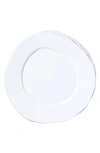 Vietri Lastra Stoneware Salad Plate In White