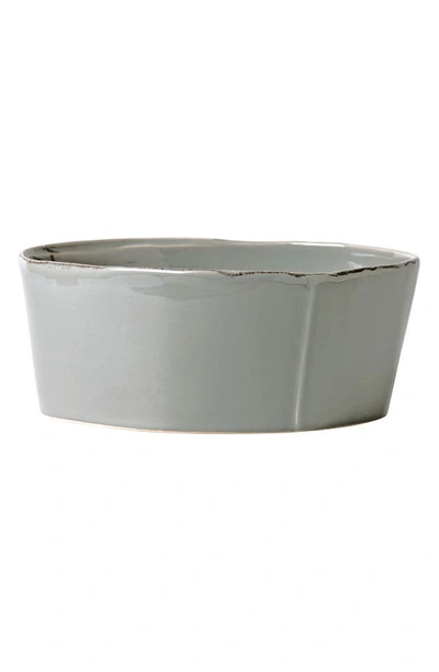 Vietri Lastra Serving Bowl In Gray - Large