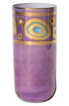 Vietri Regalia Highball Glass In Purple