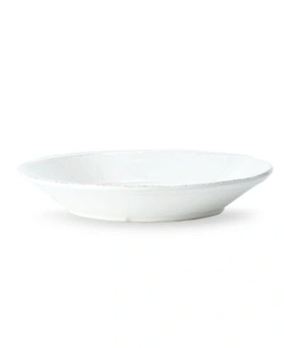 Vietri Lastra Collection Pasta Bowl In White