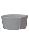Vietri Lastra Collection Medium Serving Bowl In Gray