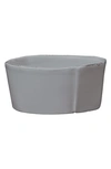 Vietri Lastra Collection Medium Serving Bowl In Gray - Medium