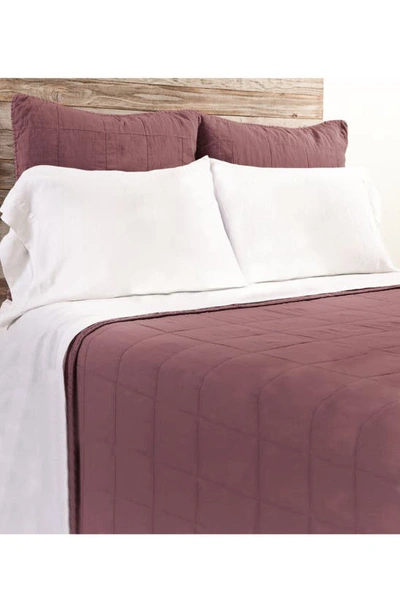 Pom Pom At Home Antwerp Coverlet In Berry