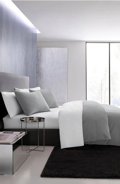 Vera Wang Waffle Pique Duvet Cover & Sham Set In White