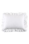 Pom Pom At Home Charlie Ruffle Sham Set In White